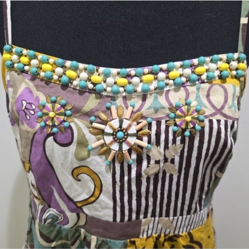 Colorful Beaded Boho Dress
